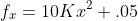f_{x}=10Kx^{2}+.05