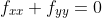 f_{xx}+f_{yy}=0