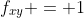 f_{xy} = 1