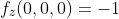 f_{z}(0,0,0)=-1