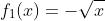 f_1(x)=-\sqrt{x}
