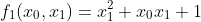 f_1(x_0,x_1)=x_{1}^{2}+x_0x_1+1