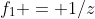 f_1 = 1/z