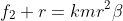 f_2 r=kmr^2\beta