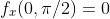 f_x(0,\pi/2)=0