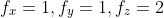 f_x=1,f_y=1,f_z=2