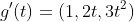 g'(t)=(1,2t,3t^2)