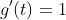 g'(t)=1