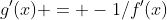 g'(x) = -1/f'(x)