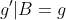 g'|B=g