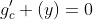 g'_c (y)=0