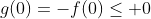 g(0)=-f(0)\le 0~\&~g(1)=1-f(1)\ge 0.