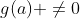 g(a) \not=0