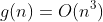 g(n)=O(n^3)