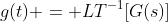 g(t) = LT^{-1}[G(s)]