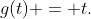 g(t) = t.