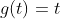 g(t)=t