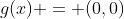 g(x) = (0,0)