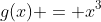 g(x) = x^3