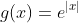g(x)=e^{|x|}