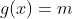 g(x)=m
