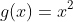 g(x)=x^2