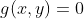 g(x,y)=0