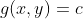 g(x,y)=c