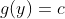 g(y)=c