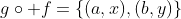g\circ f=\{(a,x),(b,y)\}