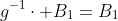g^{-1}\cdot B_1=B_1