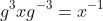 g^3xg^{-3}=x^{-1}