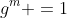 g^m =1