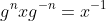 g^nxg^{-n}=x^{-1}