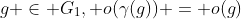 g \in G_1, o(\gamma(g)) = o(g)