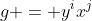 g = y^ix^j