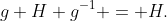 g H g^{-1} = H.