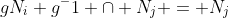 gN_i g^-1 \cap N_j = N_j