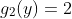 g_2(y)=2