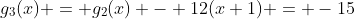 g_3(x) = g_2(x) - 12(x+1) = -15
