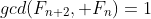 gcd(F_{n+2}, F_{n})=1