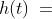 h(t)\:=\;20t - 4.9t^2