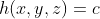 h(x,y,z)=c