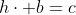 h\cdot b=c