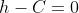 h-C=0