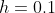 h=0.1