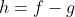 h=f-g