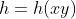h=h(xy)