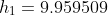 h_1=9.959509