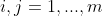 i,j=1,...,m